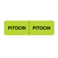 Nevs IV Drug Line Label - Pitocin/Pitocin 7/8" x 3" Flr Chart w/Black N-10355